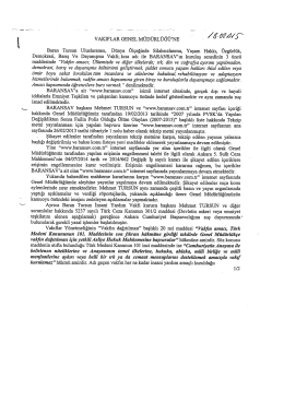 vAKıFLAR GENEL MÜDÜRLÜĞÜNE /5 W` 4/3