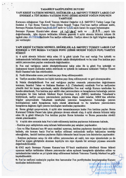 Tasfiye Duyuru Metni
