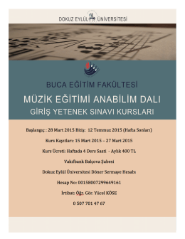 GIRIş YETENEK sıNAvı KURSLARI