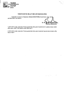 istanbul mv. m.sezgin tanrıkulu`nun başbakan`a yazılı sorusu