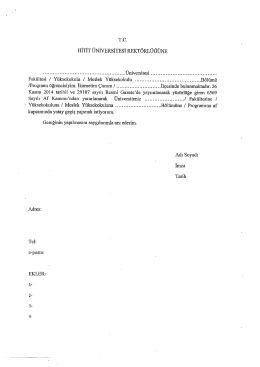 Af Kanunu Kapsamında &Uuml;niversitemize Yatay Ge&ccedil;iş Yapmak