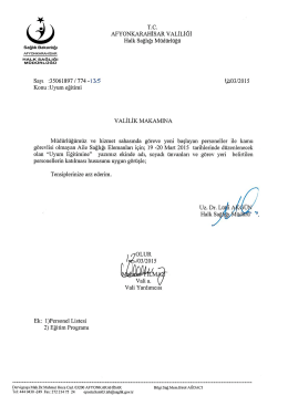 Valilik oluru.pdf - Afyonkarahisar Halk Sağlığı Müdürlüğü
