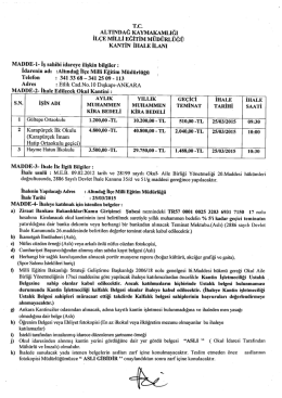 T.c. - Altındağ İl&ccedil;e Milli Eğitim M&uuml;d&uuml;rl&uuml;ğ&uuml;