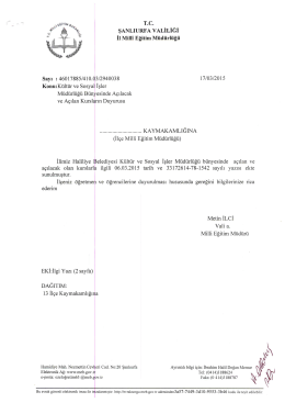 T.C. - Siverek İl&ccedil;e Milli Eğitim M&uuml;d&uuml;rl&uuml;ğ&uuml;