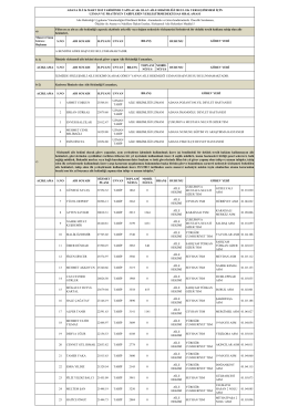 Liste için tıklayınız. - Adana Halk Sağlığı Müdürlüğü