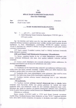 B&ouml;lge İdare Mahkemesinden Keşif Avansı İstenilir mi?