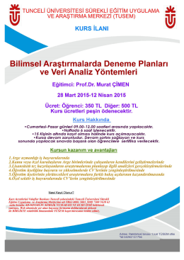 Ü - Tunceli Üniversitesi