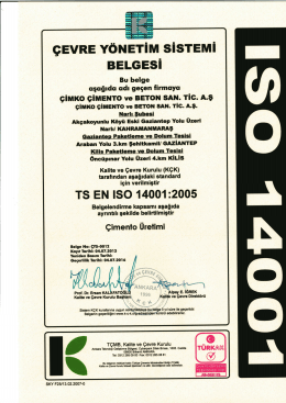 TS EN ISO 14001 (TR)
