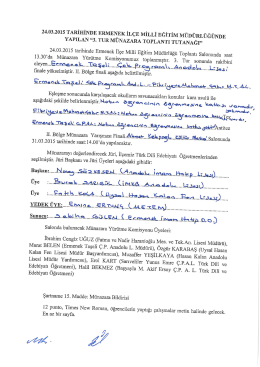 m&uuml;nazara il&ccedil;e finali ile ilgili d&ouml;k&uuml;manlar 25.03.2015 08:55