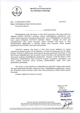 T.c. MEzİTLİ KAYMAKAMLIĞI - mersin