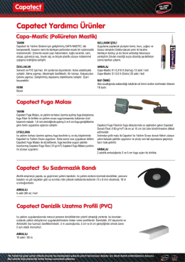 Capatect Yardımcı &Uuml;r&uuml;nler