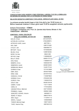 CONVOCATORIA PARA INGRESO COMO PğRSONA_L
