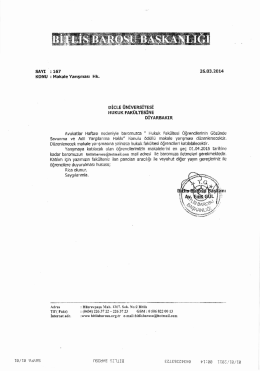 Makale Yarışması - Dicle &Uuml;niversitesi