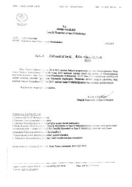 Kurumlar Arası Masa Tenisi Turnuvası