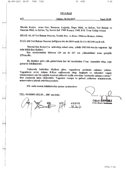 TELGRAF 6/V Adana.. 06.04i015 Saat:10.0l