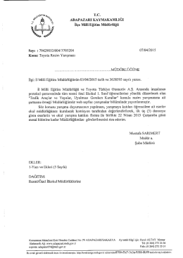www” rc. ft â? t ADAPAZARIKAYMAKAMLIĞI