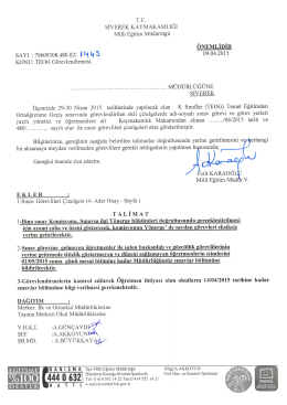 TC. sIvEREK KAYMAKAMLIĞI MIIII Eğitim M&uuml;d&uuml;rıuğu &ouml;NEMLİDİR