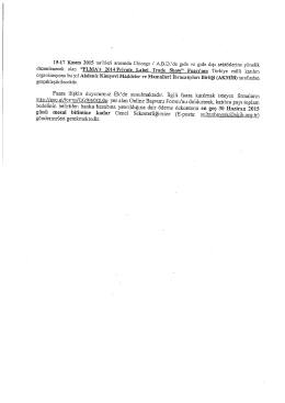 Yazı ve Katılım Şartları (3 sayfa)