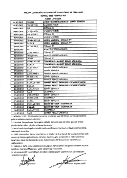 ANKARA cuMHuRiYET BAşsAvcıLıĞı iLAMAT iNEAz vE YAKALAMA
