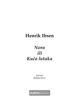 Nora ili Kuća lutaka – (1879) – Henrik Ibsen (1828
