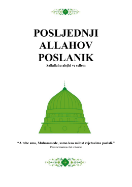 POSLJEDNJI ALLAHOV POSLANIK Sallallahu