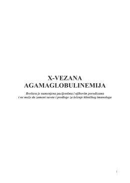 X-VEZANA AGAMAGLOBULINEMIJA