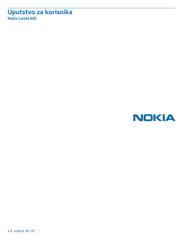 Nokia Lumia 820 Uputstvo za korisnika