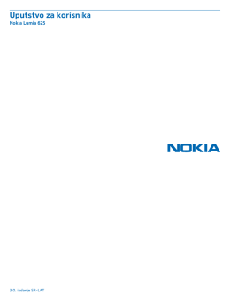 Nokia Lumia 625 Uputstvo za korisnika
