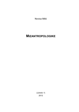 Mizantropologike – Libreto 1 - FMK