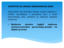 PowerPoint prezentacija - Fakultet za menadžment Herceg Novi