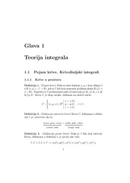 Glava 1 Teorija integrala