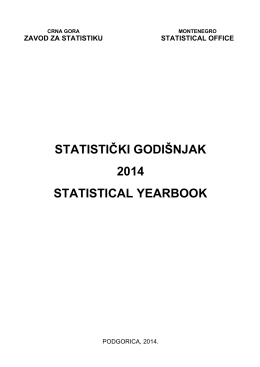Godišnji statistički izvještaj 2014.