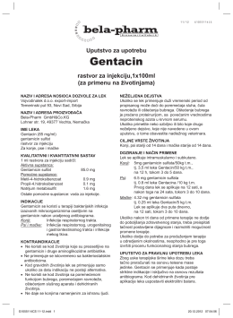 Gentacin - Vojvodina lek