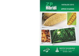 Katalog ZP hibrida - Institut za kukuruz Zemun polje