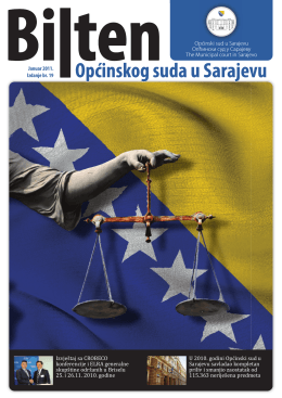 OSS bilten 19.indd - Općinski sud u Sarajevu