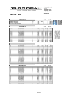 CENOVNIK - LIMOVI - eurodeal