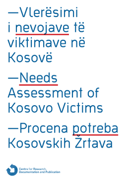 Vlerësimi i nevojave të viktimave në Kosovë
