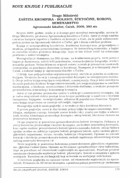 Prikaz knjige u časopisu Biljni lekar (prof. dr Mirko Ivanović)