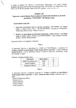 &bdquo;VB FOND&ldquo; ad Banja Luka broj