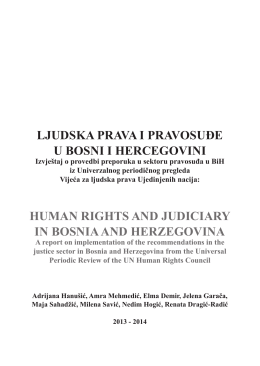 Ljudska prava i pravosuđe u BiH 2013-2014.