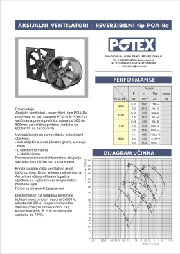 AKSIJALNI VENTILATORI - REVERZIBILNI łip POA-Re