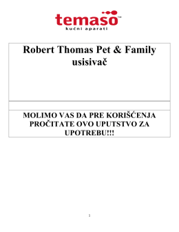 Robert Thomas Pet & Family usisivač