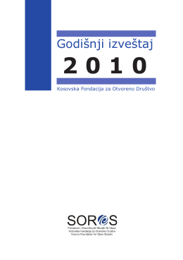Godišnji izveštaj - Kosovo Foundation for Open Society