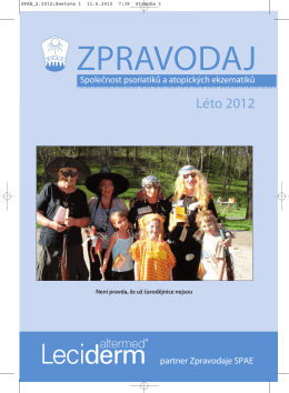 Léto 2012 - Česká Akademie dermatovenerologie