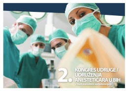 Program - 2. Kongres udruge / udruženja anestetičara u BIH s