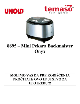 8695 – Mini Pekara Backmaister Onyx