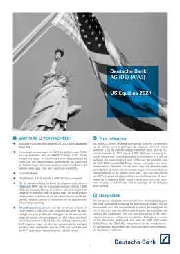 Deutsche Bank AG (DE) (A/A3) US Equities 2021