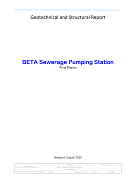 BETA Sewerage Pumping Station