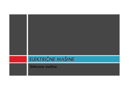 Prezentacija sinhrone masine