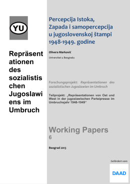 Working Papers 6